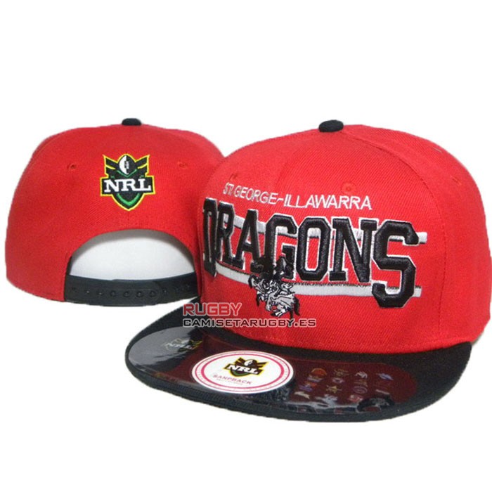 NRL Snapback Gorra Dragons Rojo